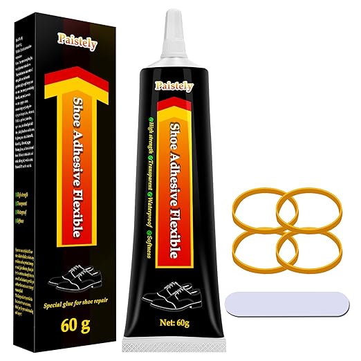 Shoe Glue Sole Repair, Transparent Shoe Adhesive, Shoe Repair Glue for Repairing Shoes, Boots, Leather, etc. (60g, 1pack)
