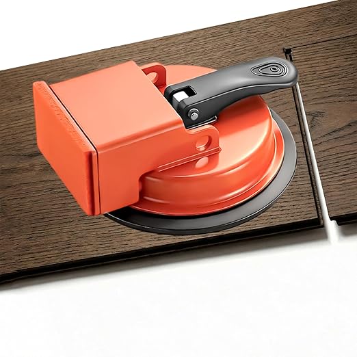 Floor Gap Fixer Tool for Laminate Floor, Vinyl Plank (LVP), Laminate, Hardwood & Tile Flooring，Vacuum Suction Cup & Rubber Anti-Slip Cushion Pad, Eliminate Unsightly Gaps Instantly (Without Mallet)