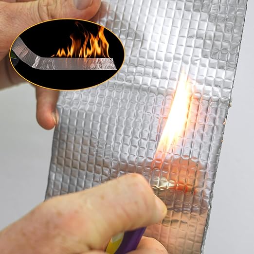 BIGTEETH Aluminum Butyl Repair Tape - 2 inch x 16 feet Waterproof Tape for Pipes, Doors, Windows, RV Roofs, Boats, Vents, etc