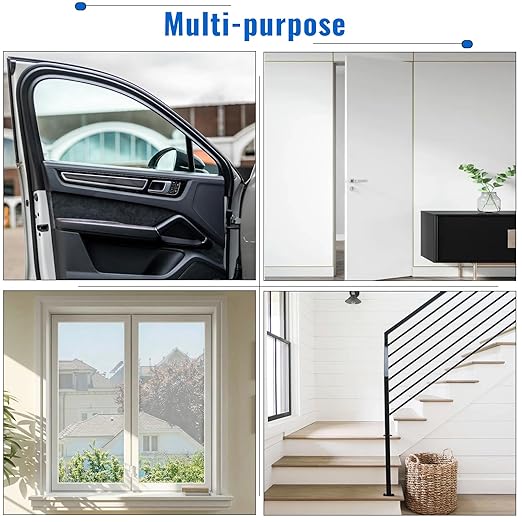 High Density Foam Tape - 3/4'' x 3/4'' x 13Ft Weatherproof Adhesive Prevent Condensation Heat Resistant Flame Retardant Weather Stripping Easy to Cut & Install & Remove for Car Doors Pipes Windows