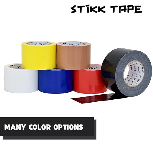 STIKK Duct Tape - Black Duck Tape - 3 inch x 60 Yards - Heavy Duty Tape for Repairs, Household Projects - for Commercial HVAC and Construction - Effective Heavy Duty Waterproof Duct Tape