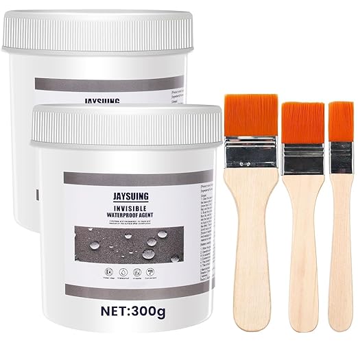 21 OZ (600g) Transparent Waterproof Coating,Super Strong Waterproof Anti-Leakage Agent,Waterproof Insulating Sealant,Invisible Waterproof Agent Roofs,Walls, Garden,Bathroom,Kitchen Indoor (2)
