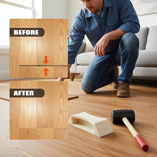 Floor Gap Fixer Tool, Plank Grabber for Vinyl Plank, Laminate, LVP, LVT, Hardwood, Engineered Wood Flooring Repair