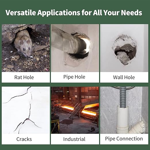 Waterproof Sealant Mastic,Pack of 8 White Seal Putty Waterproof Duct Seal Repair Sealing Clay, Quick Mending Mud for Drain Connection, Wall Hole, Air Conditioning Hole Seal Putty