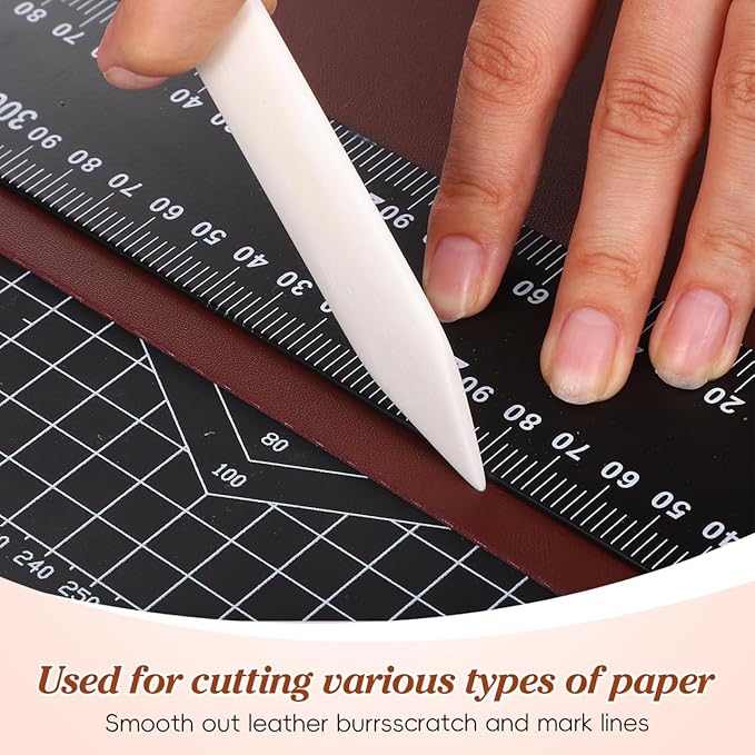 Healeved Clothes Scraper 2-Pack Fabric Clothing Scraper and Stain Removal Tool Made of Pe Material 5.90X1.57X0.39In for Laundry Cleaning and Origami Crafting Household Use