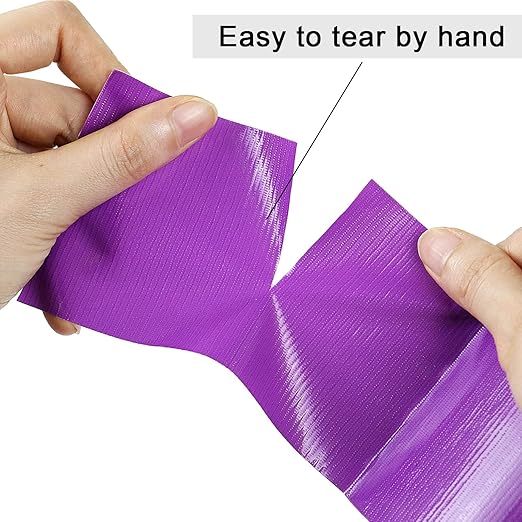 3 Inch Purple Duct Tape Waterproof,Heavy Duty,3 Inch x 60 Yards,9 Mill Thick Industrial Grade Duct Tape Purple,No Residue,Strong,Flexible and All Weather,Professional for Indoor & Outdoor Use