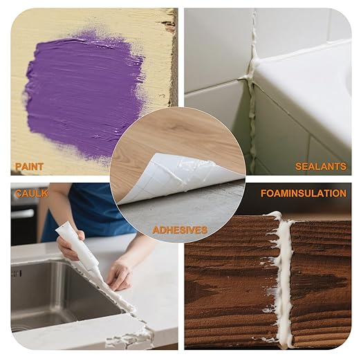 AMZWEI 8PCS Oscillating Tool Scraper Blades,HCS Caulk Remover Tool Blades for Vinyl Flooring,Paint,Carpet,Tile Adhesives, Compatible with Dewalt Milwaukee Dremel, Ryobi, Rockwell