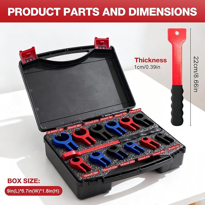 Vdsfand Door Hinge Adjustment Tool Multi-Size Hinge Gap Adjusting Wrench Kit Heavy Duty Door Hinge Repair Tool for Residential and Commercial Use