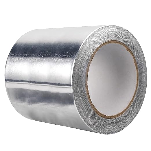 Aluminum Foil Duct Tape Heavy Duty, High Temperature Sealing and Patching 49 Yards, No Backing Paper, Adhesive Tape for HVAC, Air Ducts, Metal Repair (3.15inch x 148ft)