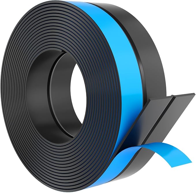 Thickened Weather Stripping Door Seal, Gap Seal for Frame and Gaps Draft Stopper,Glass Shower Door Sweep, Black, 20 Feet x 2 Inch