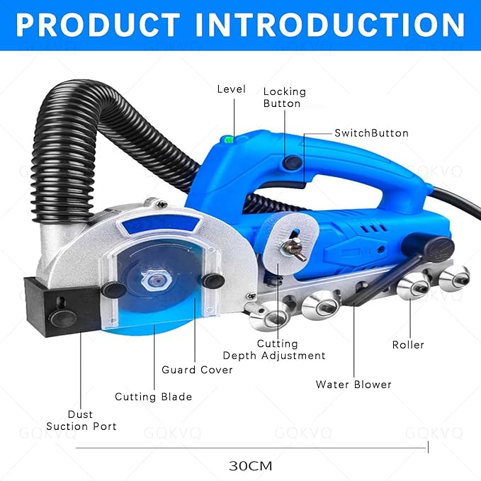 Household Electric Tile Gaps Crevice Cleaning Machine,with 100mm Blade,9000r/min Tile Joint,Floor DIY Regrouting,Tile Grout Remover Machine, for Ceramic Tile Repair and Regrouting