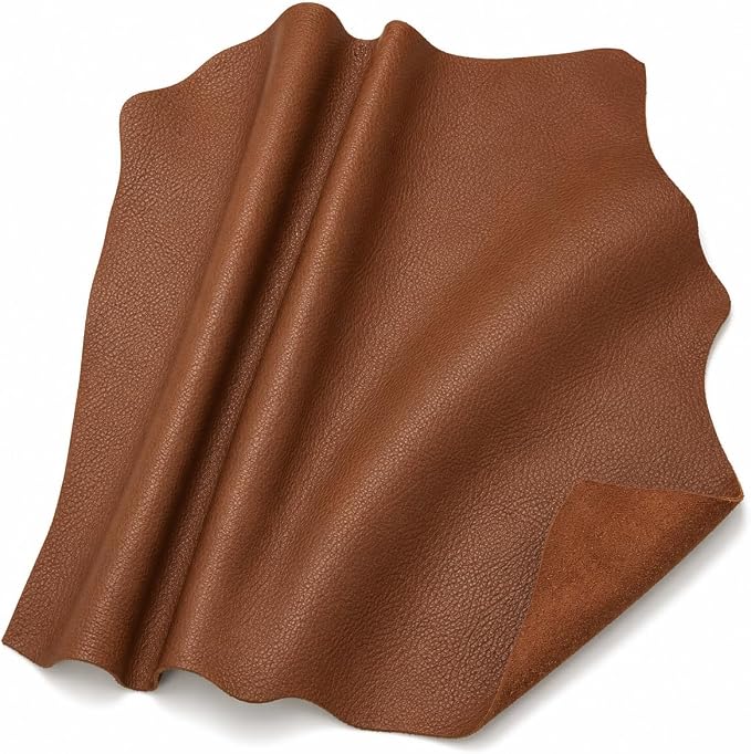 REED Leather Hides Cow Skins, 12 X 24 Inches 2 Square Foot, Brown | Arts and Crafts