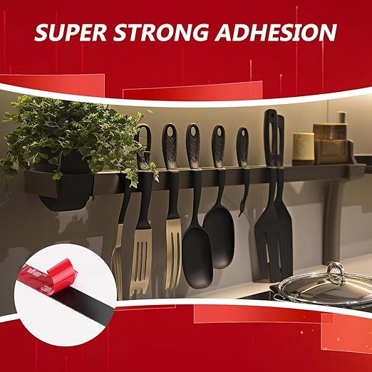 3M Double Sided Tape 1" ×16.4ft 5925 Black Mounting Tape Heavy Duty Waterproof Foam Tape Strong Adhesive for RV LED Strip Light Décor(2 Pack)