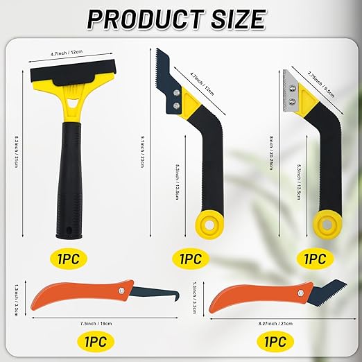 37 Pack Grout Removal Tool Kit, 3 Tile Grout Saws with 20 Extra Cleaning Blades, Hand Grout Saw and Caulk Remover Tool for Bathroom Showers, Ideal for Tile Grout Gap Cleaning and Repair
