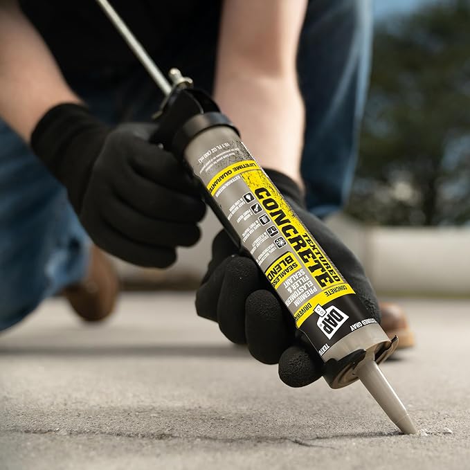 DAP Textured Concrete Premium Elastomeric Filler & Sealant, Gray, 10.1 Oz (7079808676)