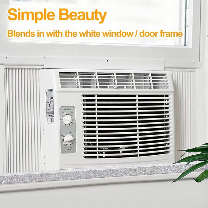 High Density Foam Tape Air Conditioner Window Seal, 2x1 Inch Thick Foam Stripe with Adhesive for Window AC Insulation, Weather Stripping for Doors and Windows Insulation, AC Foam Tape, Gray