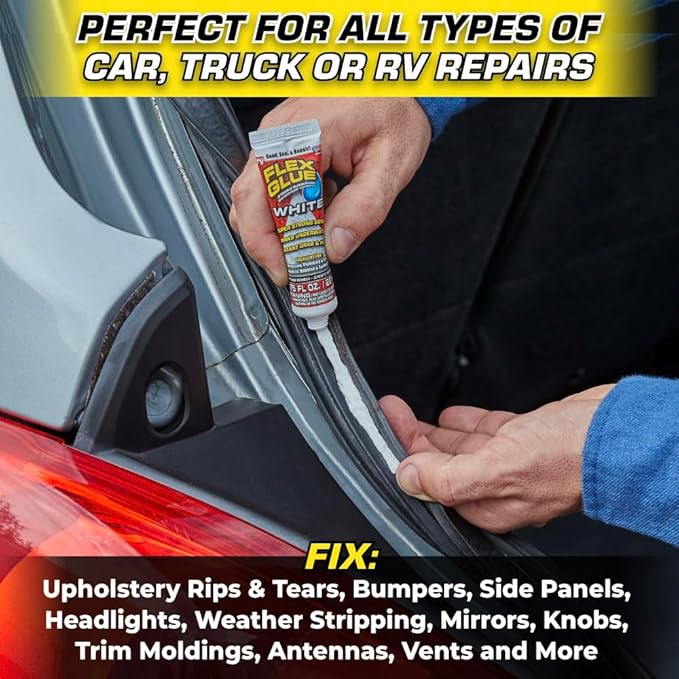 Flex Seal Auto/RV Repair Kit, Super Strong, Waterproof, Rubberized, UV Resistant, Car, Truck, Motorcycle, Seal and Patch, Bond and Repair, Quick Fix for Rips and Tears