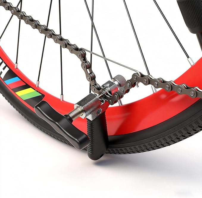 Oumers Universal Bike Chain Tool, Road & Mountain Bicycle Chain Breaker & Installer Kit, Chian Splitter Repair Kit