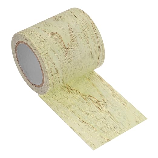 uxcell Wood Grain Repair Tape, 2.2" x 15ft Self Adhesive Wood Grain Colored Duct Tape Waterproof Repair Patch for Furniture Floor Scratch Fix, Baseboards, DIY Decor, Gray Pine