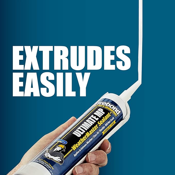 Titebond WeatherMaster Ultimate MP All-Weather Hybrid Sealant, Bronze – Multipurpose Exterior Caulk, Flexible, UV-Resistant, Seals Wood, PVC, Metal, Glass – 71071, 9.5 Oz. Cartridge