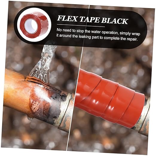 Healifty Flexible Silicone Rubber Seal Tape for Pipe Leak Repair and Outdoor Sealing Self Adhesive Sealant Tape for Plumbing Buckets and Cracks