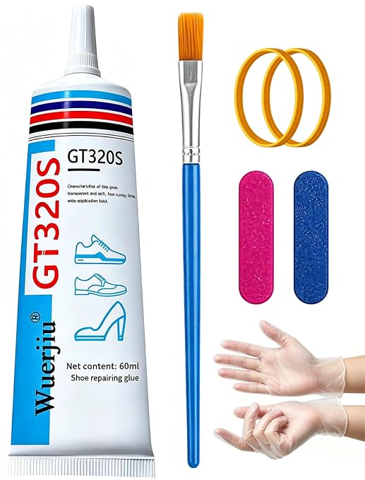 Shoe Glue Sole Repair, Shoe Glues Heavy Duty, Clear, Waterproof, High Strength, Dries in 3 Hrs| Strong Shoe Glue Repair Adhesive for Soles, Heels, Sneakers, Leather Shoes, Boots, Sandals