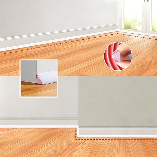 White Caulk Tape Self Adhesive Waterproof, Flexible Caulking Sealant Strip Sealing Tape for Toilet, Sink, Bathtub, Shower, Floor(Small Size, 3 Meters)