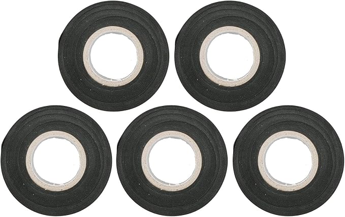 5pcs Air-Conditioner Pipe Tapes Oil- Tube Pipe Wrapping Tape Protective Tape Leakage Repair 6cm Width (Black)