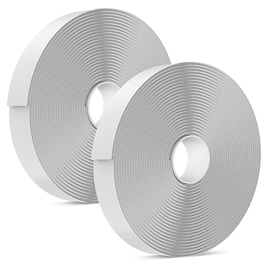 Kohree Butyl Tape White 2 Pack, 1/8-Inch x 3/4-Inch x 30-Foot, Butyl Sealant Tape RV Putty Rubber Seal Tape Leak Proof for RV Repair, Window, Boat Sealing