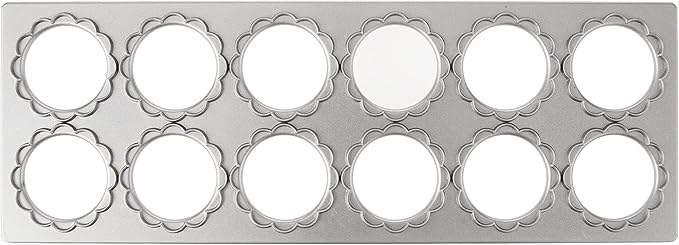 Fox Run Ravioli Maker, Flower Shaped, Aluminum, Makes 12 1.5" Flower Shaped Raviolis