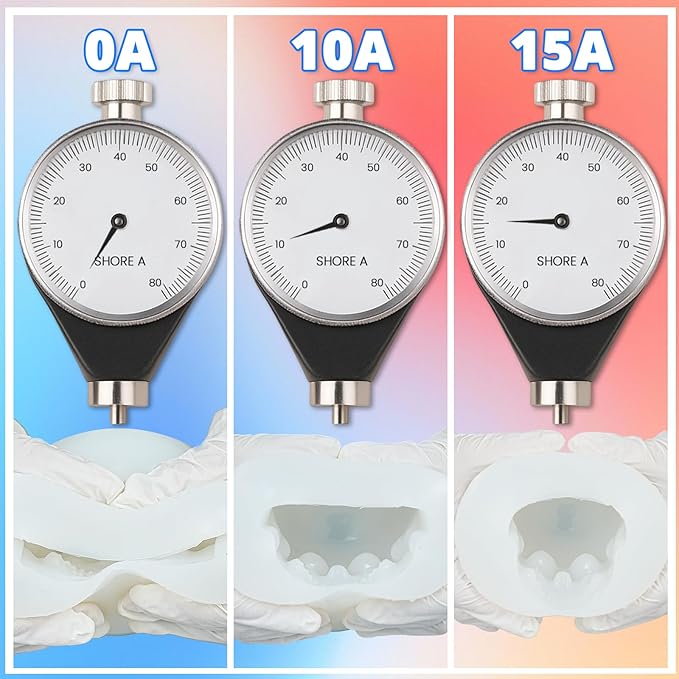 KHKD RESIN Silicone Mold Making Kit, 10A Liquid Silicone Rubber 18OZ, Translucent Clear Mold Making Silicone Mixing Ratio 1:1 – Bubble-Free, Easy Demold for Resin Molds, 3D Molds, 4H Fast Cure