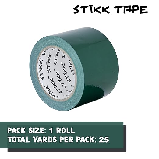 STIKK Duct Tape - Green Duck Tape - 3 inch x 25 Yards - Heavy Duty Tape for Repairs, Household Projects - for Commercial HVAC and Construction - Effective Heavy Duty Waterproof Duct Tape