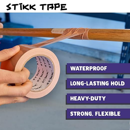STIKK Purple Duct Tape, 3 inch x 25 Yards, Heavy Duty Waterproof Tape for Repairs and Projects