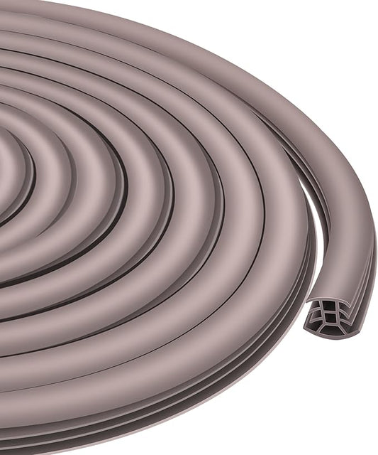 Flexible EPDM Rubber Strip (100 ft Long x 1 inch Wide) - Concrete Crack Repair & Replacement, Weather & Aging Resistant Expansion Joint Filler for Driveways, Sidewalks