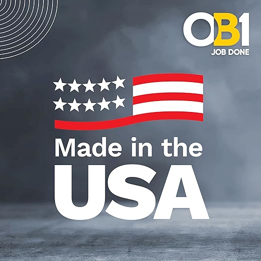 OB1 Universal Caulk Sealant & Adhesive Gray 10.1oz | Professional Grade Premium All-in-One Advanced Hybrid 3-in1 | Water Resistant Internal & External | Shrink Crack UV & Fade Resistant | 1 Cartridge