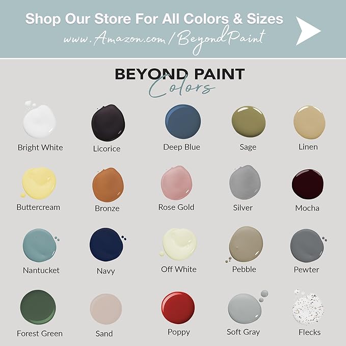 Beyond Paint Countertop Makeover Kit with Paint, Sealer, Flecks and Tools for Countertops, Pebble