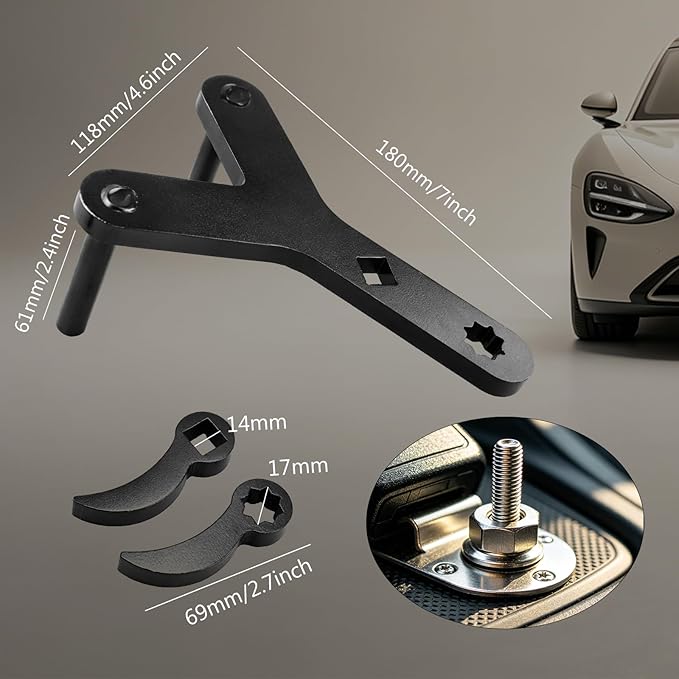 Suspension Tool Set, Strut Spreader Tool & Lower Control Arm Prying Tool, Wrench Extender Ball Joint Removal Tool Kit Fast Suspension Repair Heavy Duty Steel With 2pcs Pry Bar Wrench Adapter Head