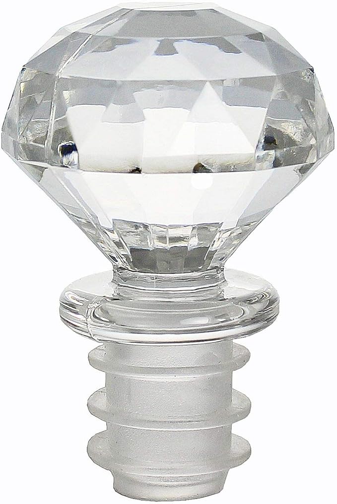 Prodyne Acrylic Diamond Faceted Wine Bottle Stopper