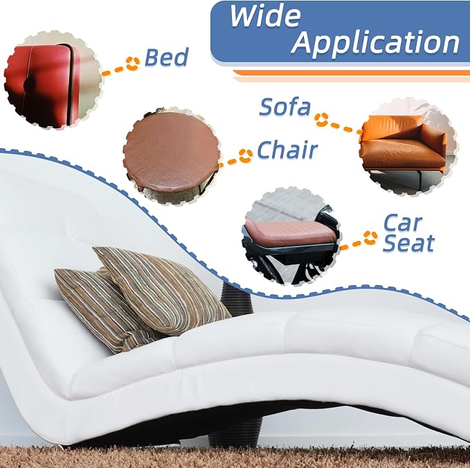 Self Adhesive Faux Leather Repair Patch,1Roll 15x78 Inch Leather Repair Tape for Furniture,Couch Tape for Couches,Bed,Car Seats,Chair,Light Gray