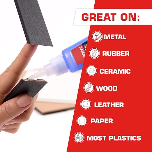 Loctite Super Glue Professional Liquid, Clear, 0.7 fl oz Bottle, 2 Pack - Superglue for Plastic, Wood, Metal, Crafts & Repair, Cyanoacrylate Adhesive Instant Glue, Quick Dry