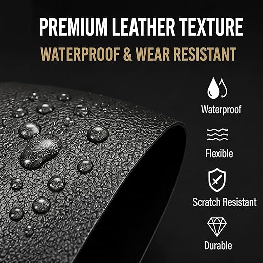 Leather Repair Patch Tape, 19.7 x 53.9 Inch, Self-Adhesive Leather Repair Patch for Furniture, Sofa Seating, Car Seats, Handbag, Waterproof & Durable (Burgundy)