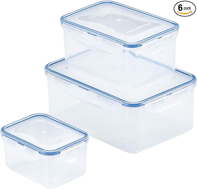 Lock & Lock Assorted Food Storage Container Set (6-Piece)