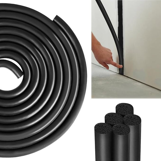 Backer Rod 1/2 Inch Rubber Caulk Saver,Foam Backer Rod for Gaps and Joints,Concrete Expansion Joint Filler,19.6 feet Length