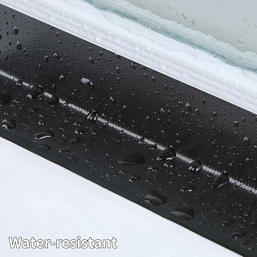 2Pack Duct Tape Heavy Duty Single Sided, Strong Adhesive High Strength, Waterproof Mesh Tape for Indoor Outdoor Repairing Sealing Bonding, Easy Use Hand Tearable, 3.15 Inch x 33 Feet, Black