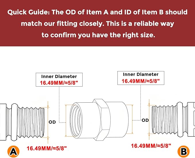 Pack of 2, 3/8" NPT FeMale to 3/8" NPT FeMale Solid Brass Pipe Fitting Coupler, Brass Coupling Hose Fittings Adapter for Pipe Leak Repair, Bathroom Remodeling, Tool Extensions