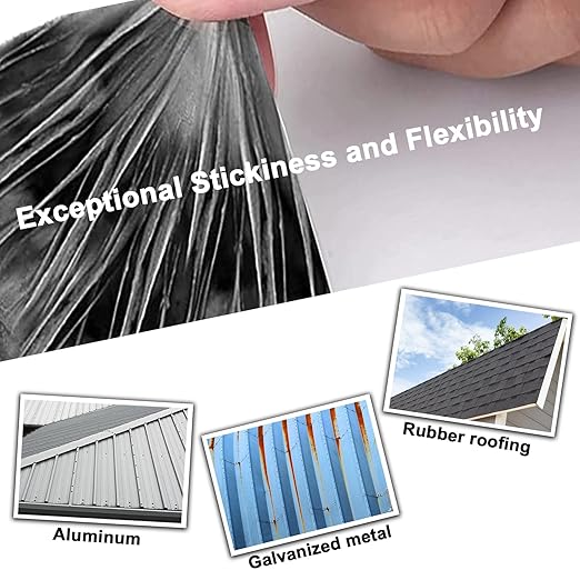EDSRDRUS RV Roof Tape Grey 2 inch x 20 ft RV Sealant Tape, Waterproof & UV Resistant Permanent RV Repair Tape for Repairing Roofs, Pipes, Gutter, Deck Fittings