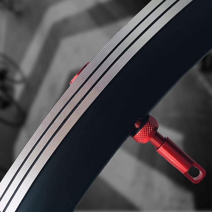 BWSHLF Tubeless Presta Valve Stem 40/44/55/60/65/80/100 mm, Super Light Alloy Presta Valve Stem Kit with Valve Core Remover Tool and Valve Stem Caps - Multiple Color and Size Options(Pair)