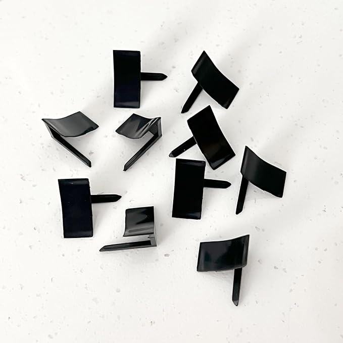 InstaTrim End Caps - 10 Black 1/2" Wide Trim End Cap Pieces - End Cap Corners for Flexible Trim - Paintable