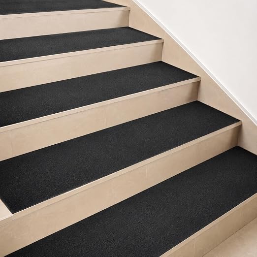 Heavy Duty 8in x 20ft Black Anti Slip Tape, 80 Grit Waterproof Non Skid Grip Tape Roll for Stairs, Ramps, Decks, Boat Decks, Floors, Warehouses & Outdoor Use