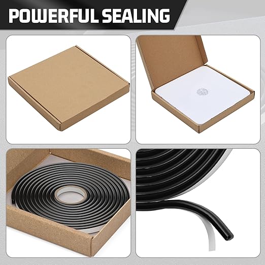 Butyl Sealant Tape 1PCS Butyl Rubber Tape for Installing Car Part, Windows, Doors and Windshield, Black, Waterproof